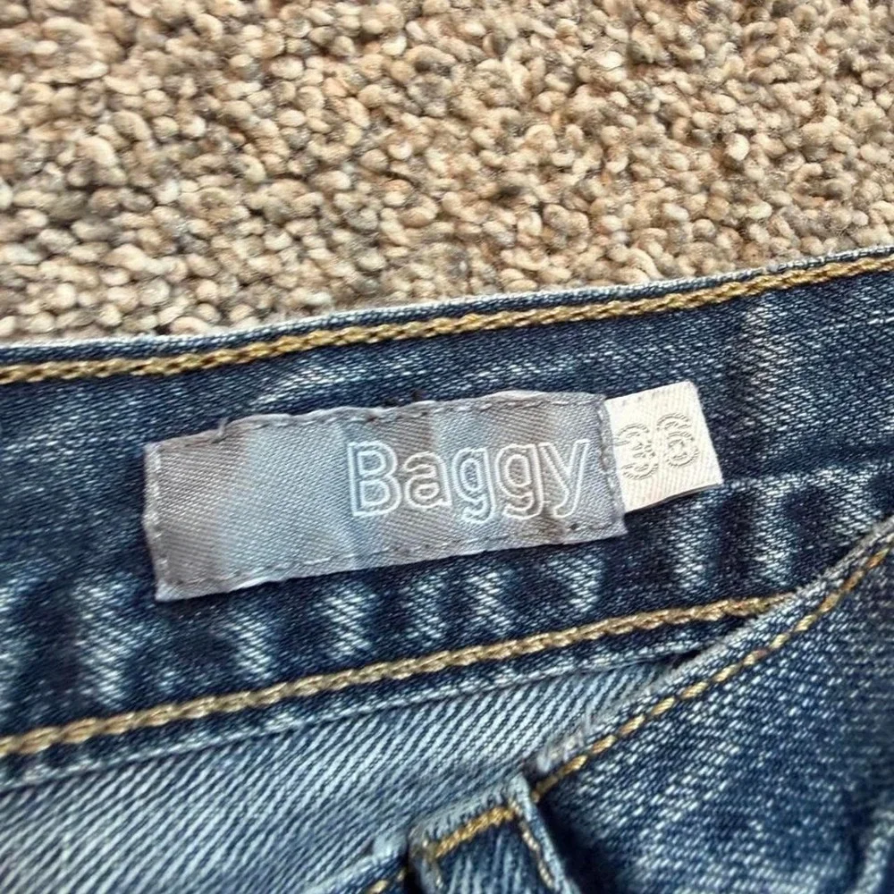 Vintage Y2K Levi's silvertab baggy wide leg denim blue jeans size 36x34